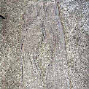 Zara Women's Silver Pleated Pants